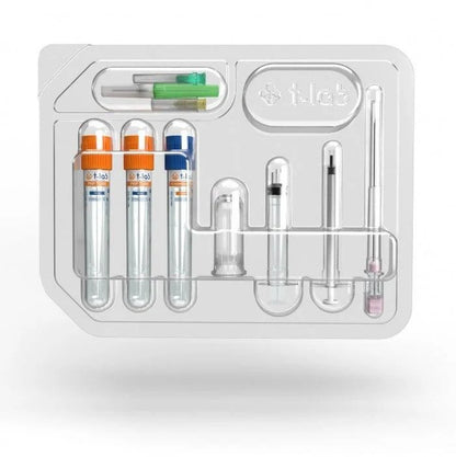 PRP Kit T-Lab – Професионален комплект за приготвяне на автоложна плазма, предназначен за естетична и дерматологична терапия. Осигурява лесно, безопасно и бързо извличане на богата на тромбоцити плазма (PRP) за стимулиране на регенерацията на кожата, подмладяване и ускоряване на възстановителните процеси. Съвместим с повечето стандартни центрофуги.