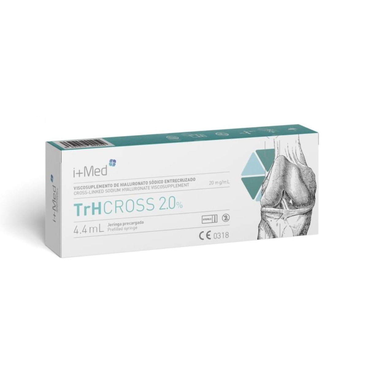 TRH Cross 2% е вискосуплементиращ агент, съдържащ 2% кръстосано свързана (cross-linked) хиалуронова киселина. Използва се за интраартикуларно приложение (директно в ставата), с цел подобряване на вискозоеластичните свойства на синовиалната течност. Това води до: • Намаляване на болката в колянната става • Подобряване на ставната подвижност • Забавяне на прогресията на остеоартрит